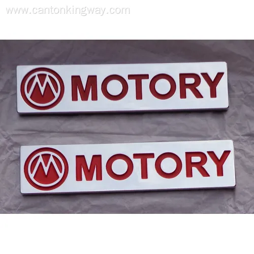 Plastic Chrome Emblem & Company Logo Badge